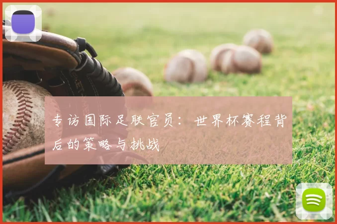专访国际足联官员：世界杯赛程背后的策略与挑战